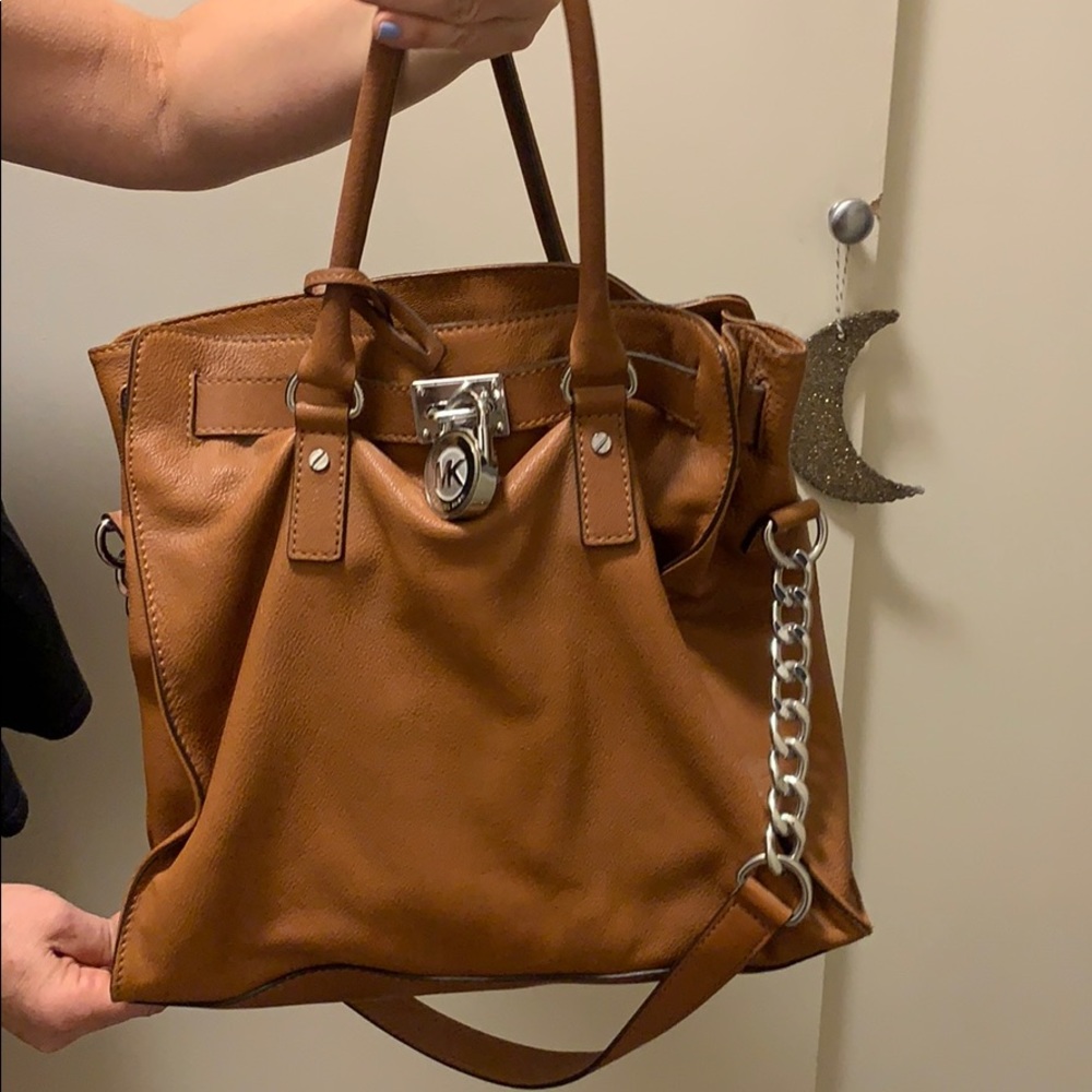 Michael Kors Brown Leather Satchel Tote